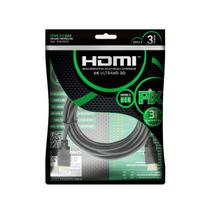 Ultra Cabo HDMI Gold 3 Metros 4K HDR Para Smart TV PC Xbox PS5