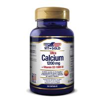 Ultra Cálcio 1200mg + Vitamina D3 1000UI Vitgold 60 cápsula