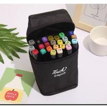 Ultra Canetinhas Profissional Ponta Dupla Estojo 24 1linha