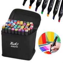 Ultra Canetinhas Profissional Ponta Dupla Estojo 48 1Linha