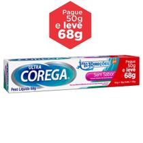 Ultra Corega Creme Fixador Dentaduras Sem Sabor 68g Grande - GSK