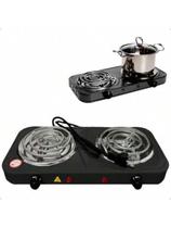 ULTRA Fogão Cooktop Elétrica De Mesa 2 Bocas 2000watts 110v