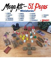 Ultra Kit Miniaturas Com 51 Peças Para Suculentas Terrários - Mad Maker