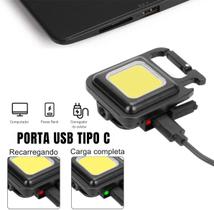 Ultra Lanterna mini Chaveiro Portátil Abridor Montanhismo Pesca Lanterna Preto Luz Branco 800 lúmens