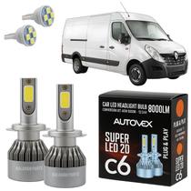 Ultra LED C6 H7 Lâmpada Farol Baixo Master 2013 A 2016 Carro