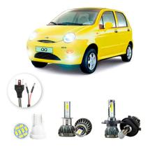 Ultra Led Nano 22000lm Chery Qq 2011-2014 Alto Baixo Milha