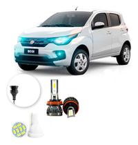 Ultra Led Nano 22000lm Fiat Mobi 2016-2021 Farol Milha H8