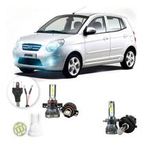 Ultra Led Nano 22000lm Kia Picanto 2008-11 Alto Baixo Milha