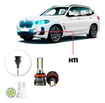 Ultra Led Nano Bmw X3 2004-2020 H11 22000lm Farol De Milha