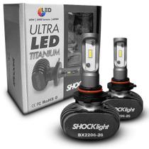 Ultra Led Shocklight Titanium 10000 Lúmens 6000k Encaixe HB3 Ultra Led Shocklight Titanium 10000 Lúmens 6000k Encaixe HB3