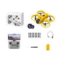 Ultra-leve Dobrável Wifi Fpv Mini Drone 4k Câmera Dupla Evitar Obstáculos Fluxo Óptico Rc Quadcopter