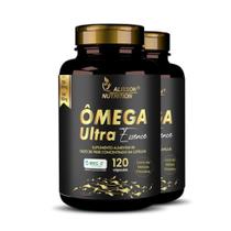 Ultra Ômega-3 1000mg 2x120 cáps - Rico Em Epa 990mg Dha 660mg - Alisson Nutrition