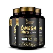 Ultra Ômega-3 1000mg 3x120 cáps - Rico Em Epa 990mg Dha 660mg - Alisson Nutrition