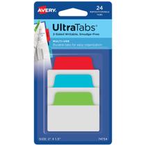 Ultra Tabs multiuso Avery 2x1,5 cm 24 abas reposicionáveis