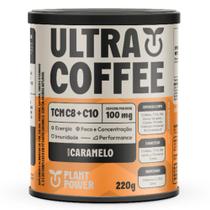 Ultracoffee (Tcm, Colina, Cafeína e Vitaminas do Complexo B) Sabor Caramelo 220g - Plant Power