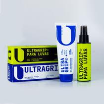 ULTRAGRIP Kit Grip Líquido Cola para Luvas de Goleiro 120ml e Gel Aderente Cola Aumenta e Recupera Aderência 100g