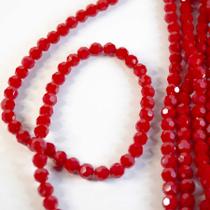 Um Fio de Cristal Redondo 8MMVermelho OpacoAprox 68Un32g Um Fio de Cristal Redondo 8MMVermelho OpacoAprox 68Un32g