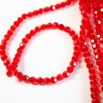 Um Fio de Cristal Redondo 8MMVermelho TranspAprox 68Un32g Um Fio de Cristal Redondo 8MMVermelho TranspAprox 68Un32g