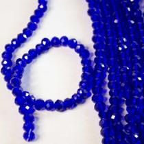 Um Fio de Cristal Rondela 8MMAzul Royal Aprox 65Un30g