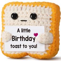 Um pequeno brinde de aniversário para você torrada de crochê, cartão de presente de feliz aniversário, presente de dia dos pais para mamãe, mulher, homem, irmã, melhor amiga, meninas, meninos, babá, tricotada à mão, emocionalmente positiva Um pequeno brinde de aniversário para você torrada de crochê, cartão de presente de feliz aniversário, presente de dia dos pais para mamãe, mulher, homem, irmã, melhor amiga, meninas, meninos, babá, tricotada à mão, emocionalmente positiva