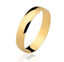 Uma Aliança 4mm Em Ouro 10k Uma Aliança 4mm Em Ouro 10k