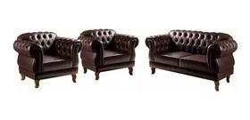 Uma Namoradeira Duas Poltronas Chesterfield Elisabeth Corano Café CASA SALA ESCRITORIO