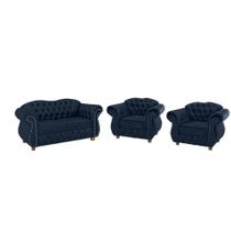 Uma Namoradeira + Duas Poltronas Chesterfield Merlô - Suede Azul Marinho / Decoração , recepção , sala tv estar Uma Namoradeira + Duas Poltronas Chesterfield Merlô - Suede Azul Marinho / Decoração , recepção , sala tv estar