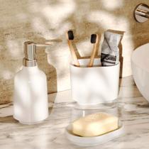 Umbra Step Porta-Sabonete Líquido de Melamina Branco 385ml Umbra Step Porta-Sabonete Líquido de Melamina Branco 385ml