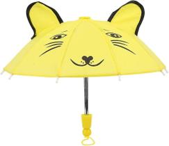 Umbrella Doll Mini Cute Animal Doll Guarda-chuva com orelhas amarelas