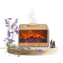 Umidificador 110V/220V Difusor de Aromas C/ Chama Simulada Óleos Essenciais Reduz Estresse