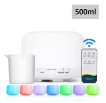 Umidificador 500ml Aromatizador de Ar Led Difusor de Aromas com Controle Remoto - Luatek