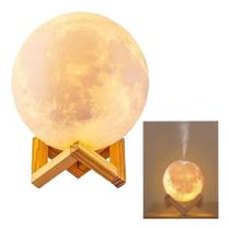 Umidificador Abajur Lua cheia Luminária 3D