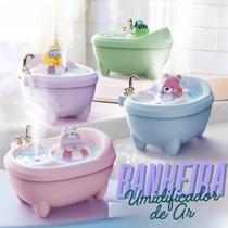 Umidificador Ar Infantil Banheira USB 340ml Com luz ambiente e Purificador de aroma