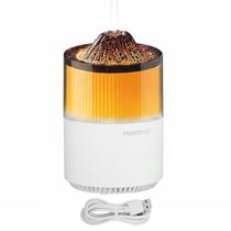 Umidificador Ar Luminaria Vulcao Climatizador Aromatizador Sala Quarto Casa Mesa Decoraçao Relaxante Purificador