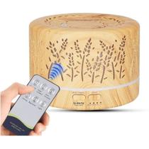 Umidificador Aromatizador De Ar 700ml Ultrassônico 7 Leds Difusor Aromas Óleos Essenciais Controle