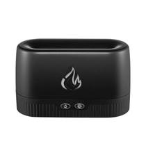 Umidificador Aromatizador Difusor aromaterapia Simula Efeito Fumaça Fogo Chamas Umidifica o Ar Luz Led USB Perfuma Oléo Essências Meditação Sono