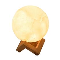 Umidificador Aromatizador e Luminária Lua Decorativa com Luzes 3D Umidificador Aromatizador e Luminária Lua Decorativa com Luzes 3D