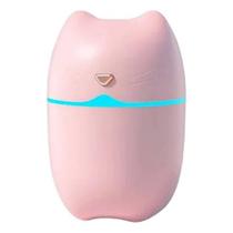 Umidificador Aromatizador Gatinha Rosa LED USB Difusor Ultrassônico Infantil SOMENTE ROSA Umidificador Aromatizador Gatinha Rosa LED USB Difusor Ultrassônico Infantil SOMENTE ROSA
