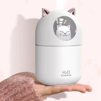 Umidificador Aromatizador Infantil Gatinho Luz Rgb Utimix 300ml com Cromoterapia