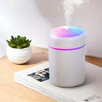 Umidificador Branco USB Ultrassônico 300ml com Led RGB