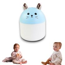 Umidificador climatizador difusor vaporizador de ar aromas ambientes silencioso luminária infantil portátil menina menino - GiftUtil