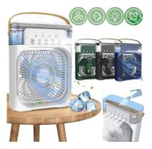 Umidificador Climatizador Ventilador Portátil Com Iluminaçã Diâmetro 23 " 110V/220V Umidificador Climatizador Ventilador Portátil Com Iluminaçã Diâmetro 23 " 110V/220V