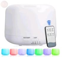 Umidificador De Ambiente Purificador Vaporizador De Ar Difusor Aromatizador Luz Led 7 Cores Luminária