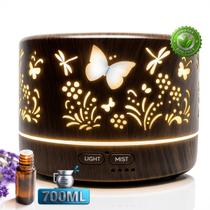 Umidificador De Ar Ambiente Portatil Purificador Usb 700ml Borboleta