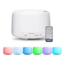 Umidificador De Ar Aromatizador Purificador Portátil Controle Remoto Led Rgb 300ml