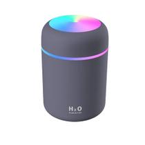 Umidificador De Ar Com Led 300Ml 4048 Cinza