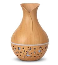 Umidificador de Ar Decorativo com LED Cor:Madeira Escura Umidificador de Ar Decorativo com LED Cor:Madeira Escura