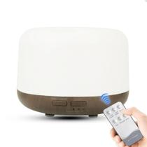 Umidificador de Ar Difusor de Aromas Iluminação LED 7 Cores para Casa Quarto e Escritório