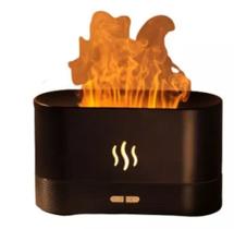 Umidificador de Ar Difusor de Oleos Essenciais Aromatizador USB Com Led RGB Chama - B-Max - B-Max