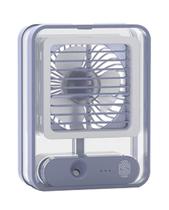 Umidificador De Ar E Aromatizador Com Led E Mini Ventilador